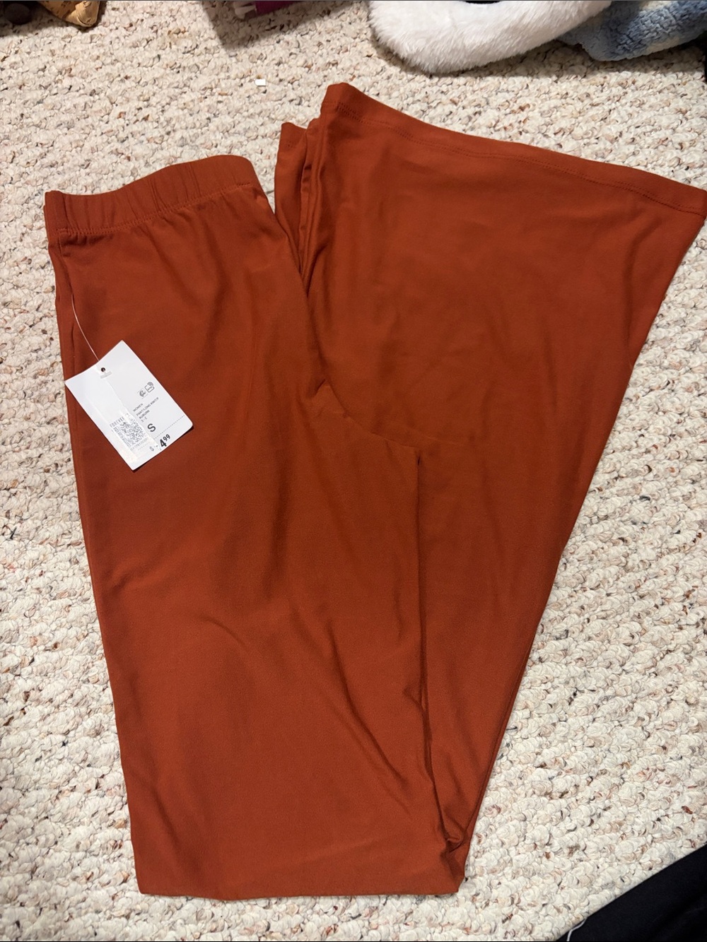 Forever 21 Rust Orange Boot-Cut Pull-On Pants